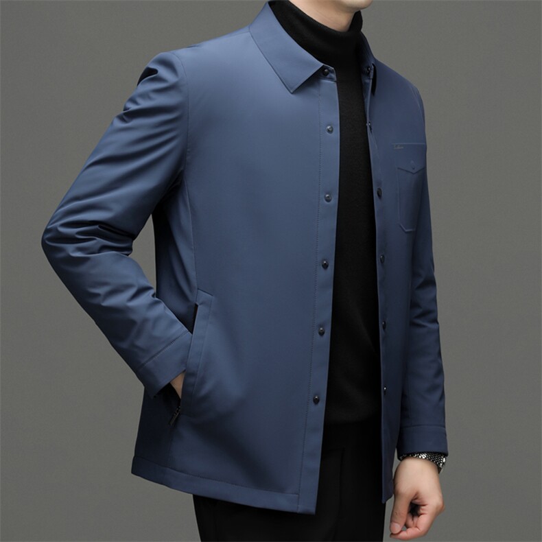 DF6870钱塘2020-2商务休闲简约百搭翻领中年男士羽绒服P230图片