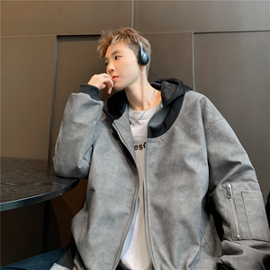 绗棉特批100控158178美式连帽机车棉服棉衣面包服外套男MY245图片