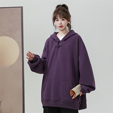 现货904-2-SY687-P55秋季新中式连帽卫衣男女宽松重磅400克盘扣潮，男装卫衣，星座904-2