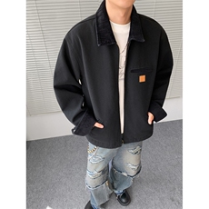 现货得物二开美式复古飞行员夹克男款情侣装工装外套JK1293-P105，男装夹克，星座1103-3