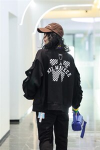 2022年新春款棒球服外套女休闲拼接棒球服时尚宽松洋气，其它，卡菲莱