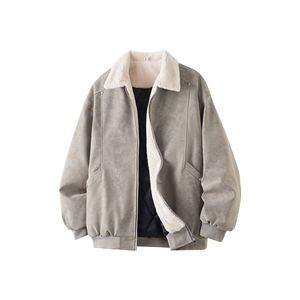 PY5552-P85特  冬季PU皮棉服兔毛加绒加厚保暖棉衣图片