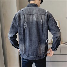 JK302-p95-限价138现货店主风牛仔夹克肥仔量足破洞印花大码,男装夹克,星座103A