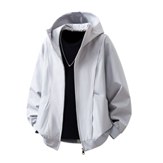 可二开拉链装饰解构大码M-5XL夹克男聚酯纤维JK78092P69控108，男装夹克，星座227-7