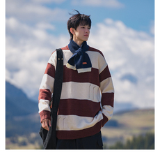 B299-M835条纹针织日系港风毛衣P58X88（大货已入仓），男装针织衫/毛衣，电商B299-1