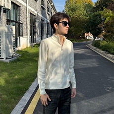 秋冬店主风社会小伙半高领纯色套头针织毛衣301A-1/M91/P58，男装针织衫/毛衣，星座301A-1
