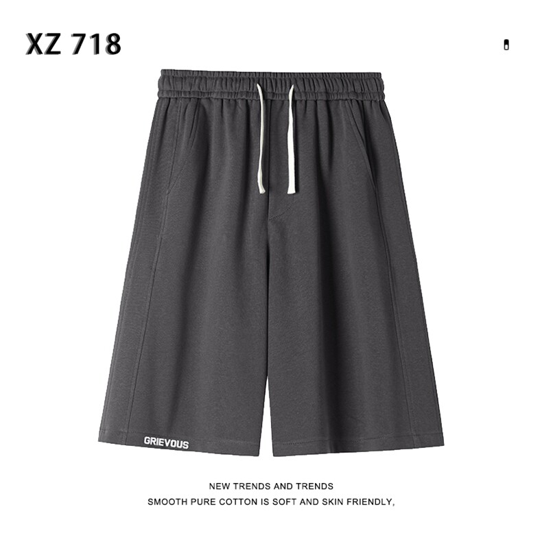 夏季新款垂感五分卫裤男宽松弹力华棉直筒短裤XD1716特批35,男装休闲裤,星座718