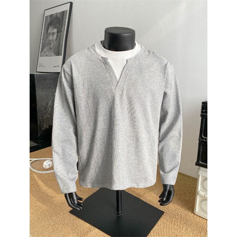假两件T恤男士韩版潮流高街帅百搭宽松2025春季ins卫衣ST507-P53,男装T恤,星座412-2