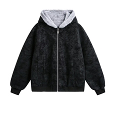 美式复古座山雕PU皮毛领情侣棉服男冬季款棉衣外套潮牌加厚版棉袄，男装棉衣，星座715-4