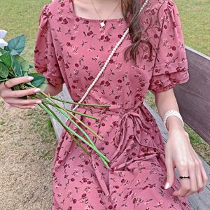 2021夏装新款碎花连衣裙012-Q573图片