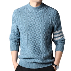 轻奢高货商场品质做工精细百分百山羊绒厚款套衫，男装羊绒套衫，钱塘207-1