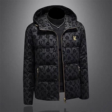 (网图)潮流提花徽章连帽高端轻奢高端棉服棉袄313B-JK5630-P115，男装棉衣，星座313B