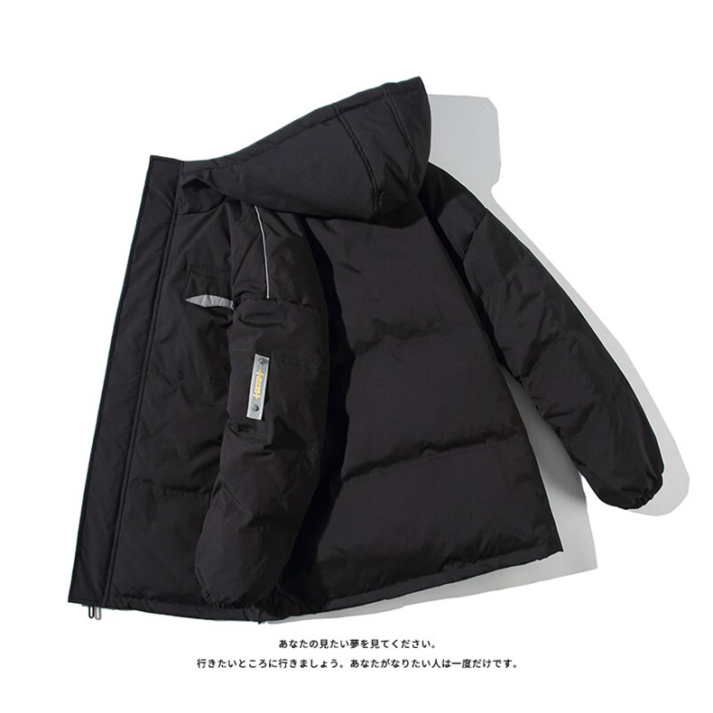 港风ins羽绒服男女同款带帽字母印花白鸭绒Y5813-P190【特价】,男装羽绒服,电商A007