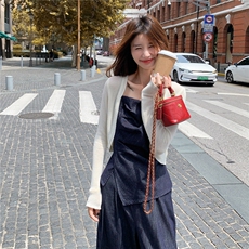 现货2026秋季新款韩系气质牛仔三件套8612-P185-K278，女装套装/套裙，2C057