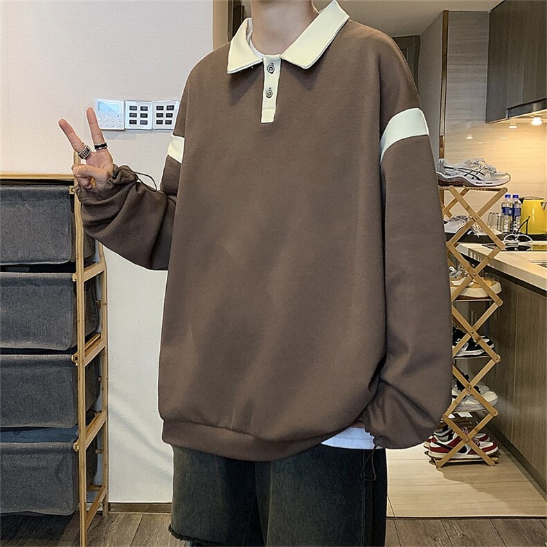 电商DSA028-KBPLCTP5065棉新款港风长袖POLO衫男控68,男装Polo衫,电商A028