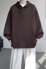 胖俗俗同款卫衣美式连帽卫衣宽松休闲抗皱空气层口袋卫衣WY31P68，男装卫衣，电商D206-1