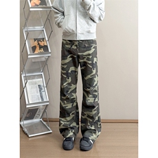 B221美式ins高街暗黑多口袋修身工装牛仔裤LK24156-P65控88，男装牛仔裤，电商B221