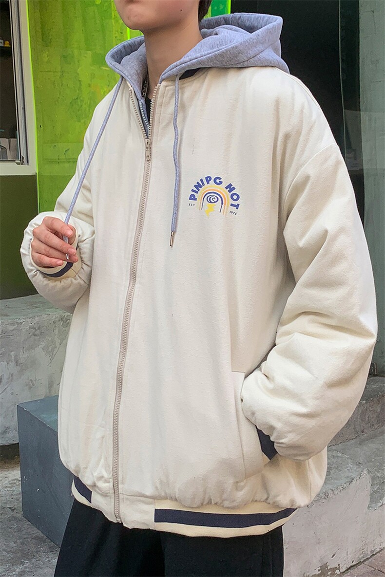 冬装新品青少年假两件设计棉衣棉服XZ203-MY83-P138,男装棉衣,星座203