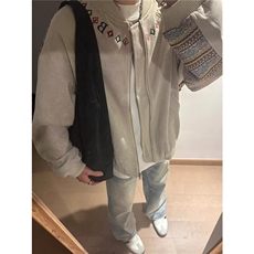 AK20-P70春秋季美式字母印花飞行夹克外套拉链2025新款百搭，男装T恤，电商B323A