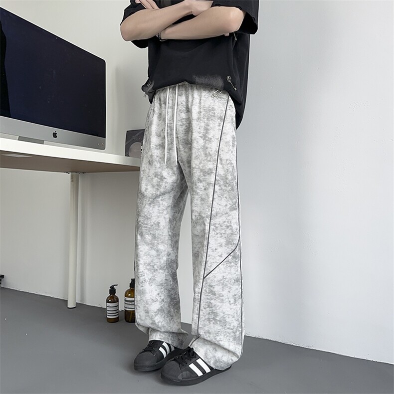 模特-美式复古裤子男宽松迷彩休闲长裤9002-P42,男装休闲裤,电商B380（原B361）