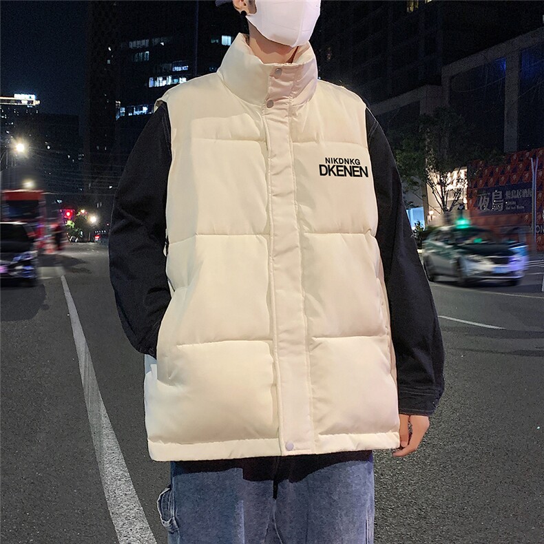 夜景50新标时尚字母印花宽松保暖羽绒马甲A247-MJ617P115控158,男装背心/马甲,电商A247