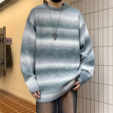 美式圆领毛衣男慵懒风休闲针织衫R3103P55，男装针织衫/毛衣，星座1116-2