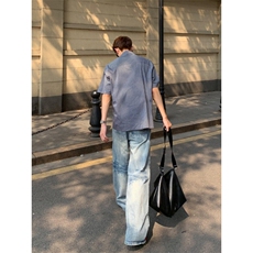 【有货】2270CC-特P36带领带格子短袖衬衫男女夏季，男装T恤，星座1007（原301D）