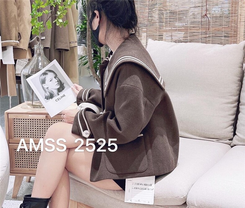 冬装呢料外套，其它，AMSS 艾玛莎莎