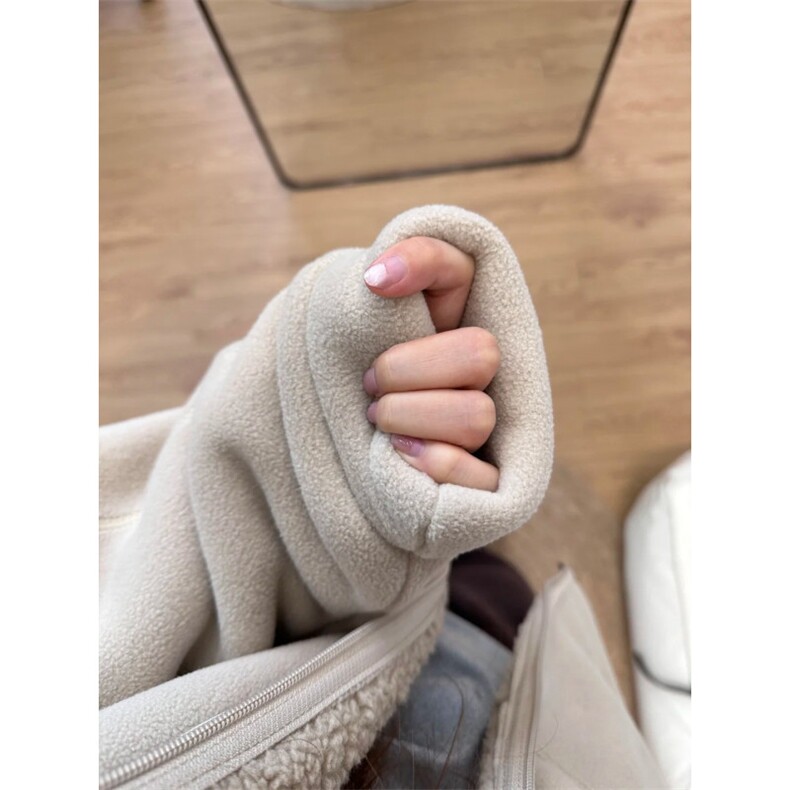 摇粒绒连帽拉链卫衣外套1302-GS02-P55成分100聚酯纤维,女装短外套,星座1302