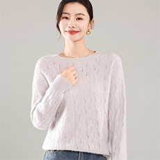 35%羊绒衫秋冬季新款舒适时尚百搭女式宽松长袖打底毛衣，女装羊绒衫，琳尚羊绒