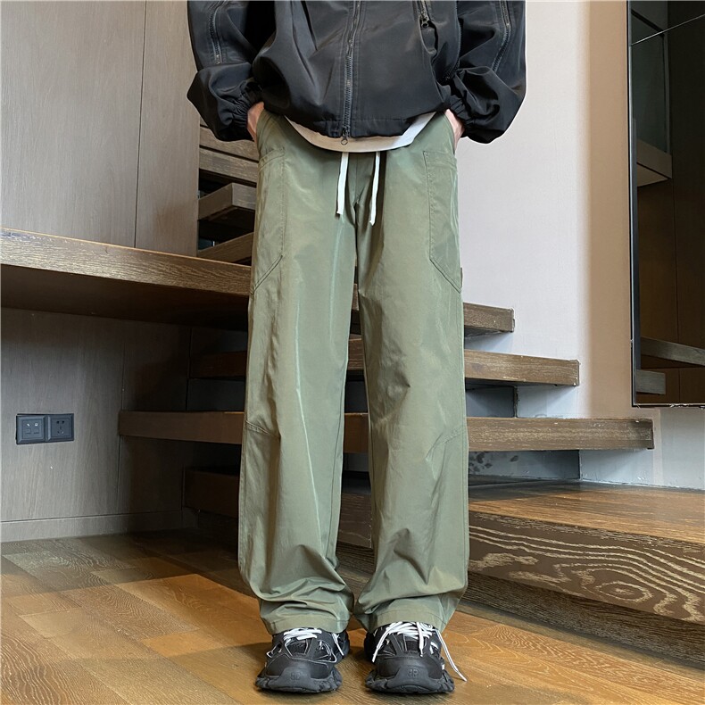 抖音品质秋季新款潮流插袋户外宽松冲锋裤B315-K803-特p25控49，男装休闲裤，电商B315