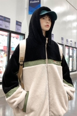 2023冬上新中性加绒保暖棉衣羊羔绒连帽外套男女986-P110控价158，男装棉衣，电商A441-1