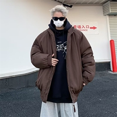 棉服外套男韩版潮流冬季保暖2024新款ins宽松帅气棉衣MF243-P81，男装棉衣，星座412-2