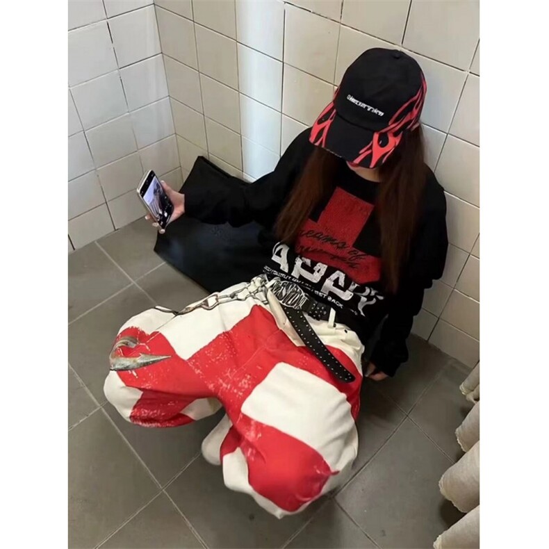 时尚文艺流行百搭原宿慵懒气质休闲裤女日系简约潮流新款KQ60,男装休闲裤,星座1116A（原606A-3）