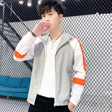 夏季男士防晒衣新款帅气外套男潮流青少年个性薄款防晒服V99，男装夹克，星座509