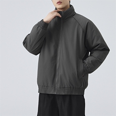 现货美式高街休闲夹克冬季三防立领纯色户外工装加厚棉服外套，男装夹克，电商A486