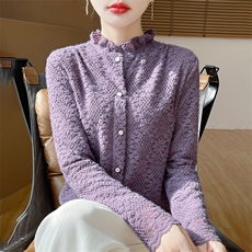新款女士半高领针织衫时尚百搭，女装针织衫/毛衣，绒宛羊绒