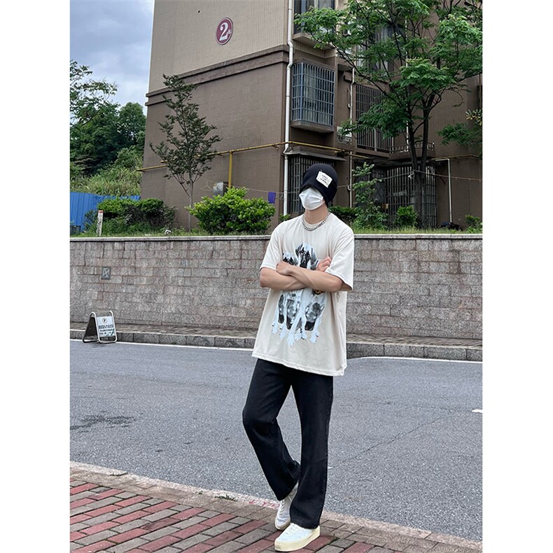 美式牛仔裤大码宽松直筒裤老爹裤长裤A014-K8133-P45控58,男装牛仔裤,电商A014