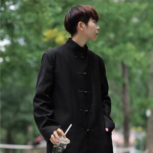 dk制服新中式立领民中山装风班服复古小众西服外套 JW1158图片