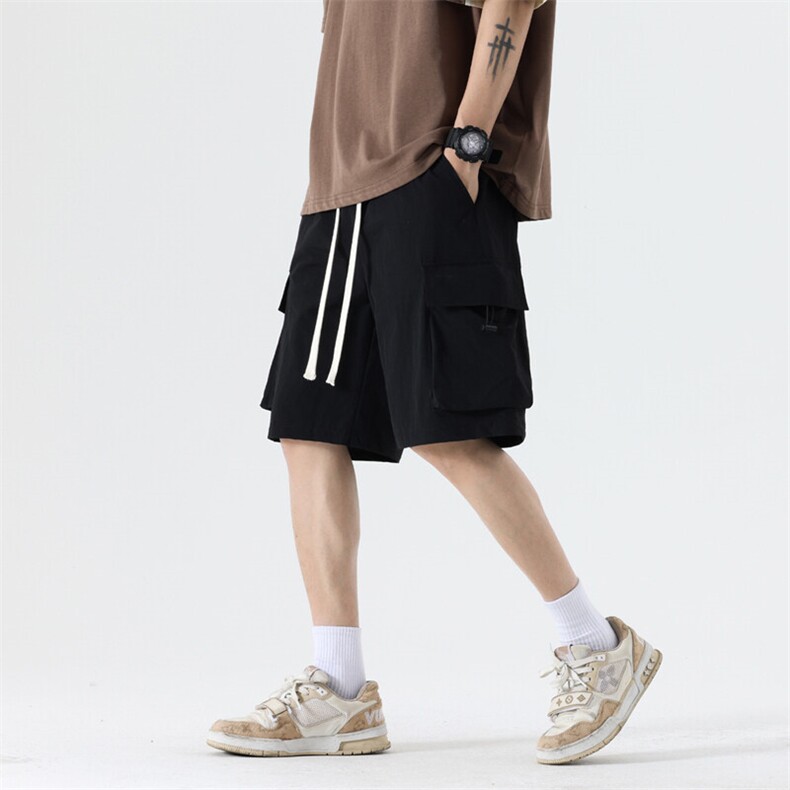 美式高街潮牌工装短裤潮流宽松休闲五分裤A161-DK726-P33图片