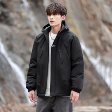 冬季加棉加厚刺绣棉服男士休闲棉袄连帽潮流棉衣A266-MY8011-P75，男装棉衣，电商A266