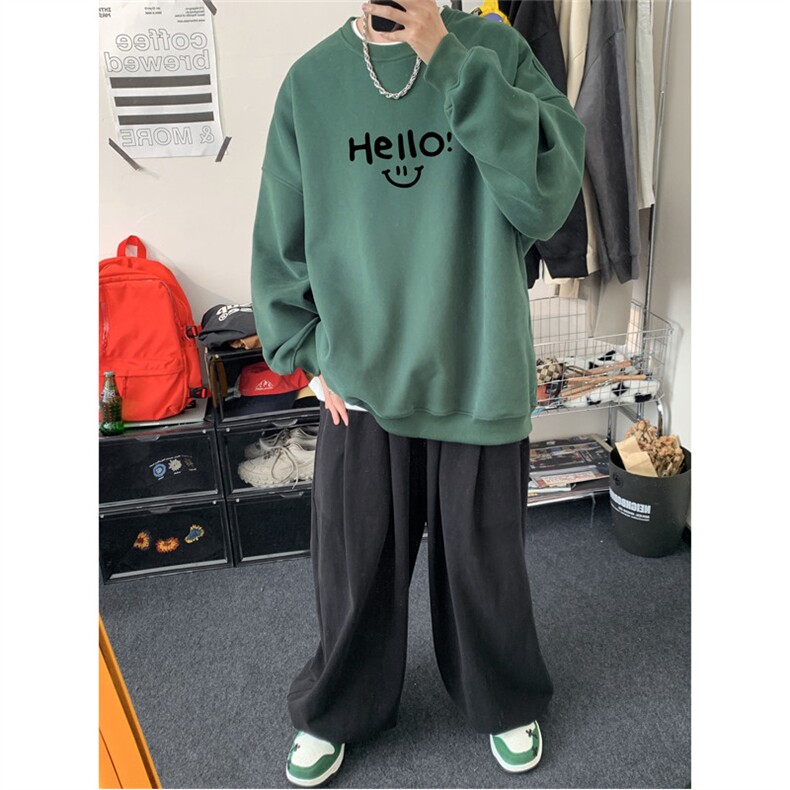 特P25控48秋冬新款男士圆领卫衣宽松休闲日常百搭上衣WQ2429,男装卫衣,电商B370