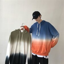 秋季渐变吊染休闲卫衣高品质全棉703-W178，男装卫衣，星座703