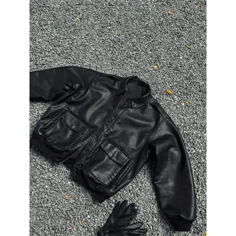 网图现货春季皮衣飞行员外套1209-1-JK19-P90主推可谈，男装皮衣，星座1209-1