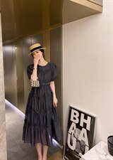 今年新蝴蝶结连衣裙，女装连衣裙，密斯倩