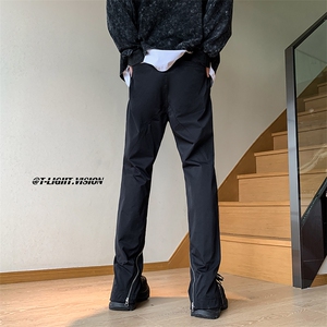 B221 美式ins高街暗黑小众拉链情侣休闲冲锋裤 LK23030-P65 控88图片