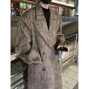 秋冬毛呢大衣男中长款韩系高级感痞帅风衣外套812-F639-P138控168图片