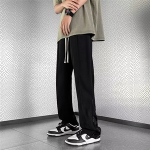 青春流行微弹纯色男春秋休闲裤直筒时尚潮牌CK509 P33图片
