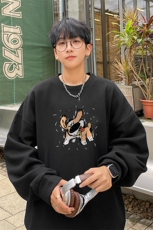 华夫格！华夫格上衣男圆领华夫格卫衣男大码长袖t恤男HY229-特P23，男装T恤，电商B367