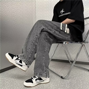 美式牛仔裤男春秋新款休闲直筒裤T1628P42图片
